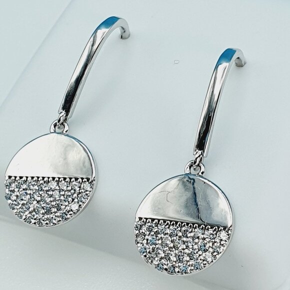 Sterling Silver CZ Earrings Stud 925 SU CH marked | eBay \